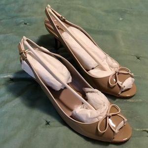 COLE HAAN NIKE AIR ITALIA OTBOW SL60 MAPLE SUGAR SLINGBACKS D34850  SIZE 10-1/2